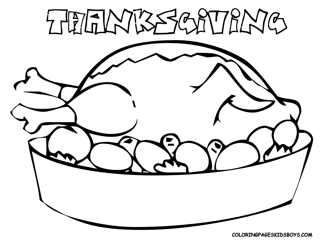 kaboose coloring pages thanksgiving meal - photo #50