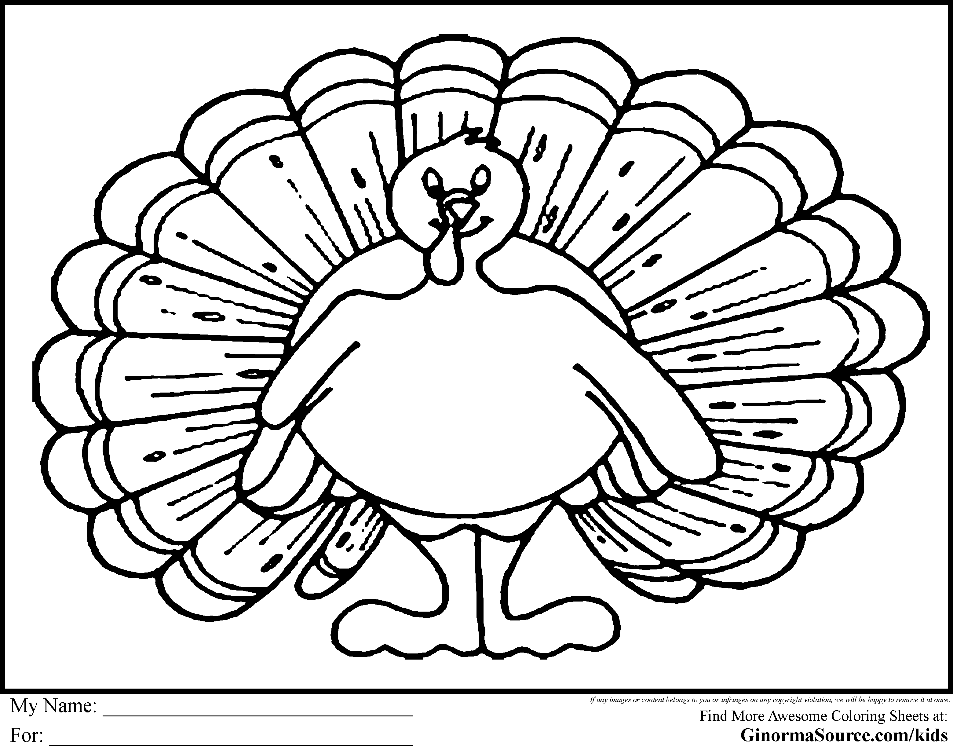 thanks giving coloring pages - photo #23
