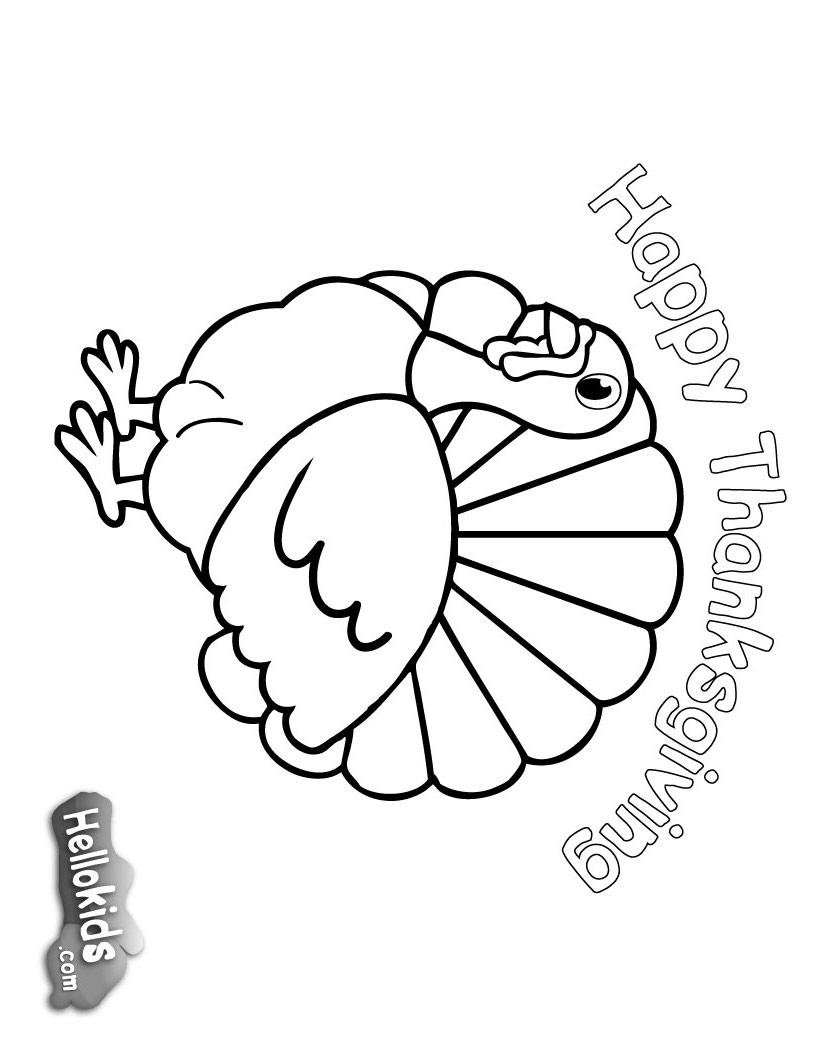 thanks giving coloring pages - photo #34