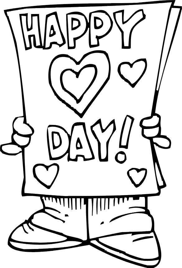 valentine coloring pages - photo #34