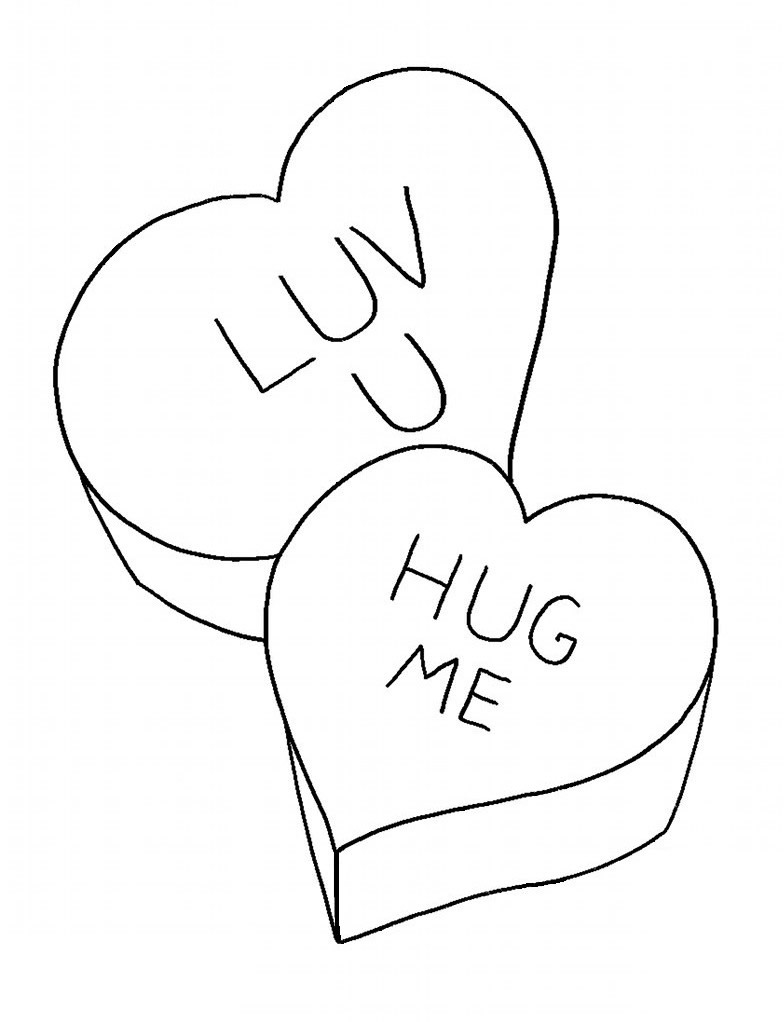 valentine chocolate coloring pages - photo #34