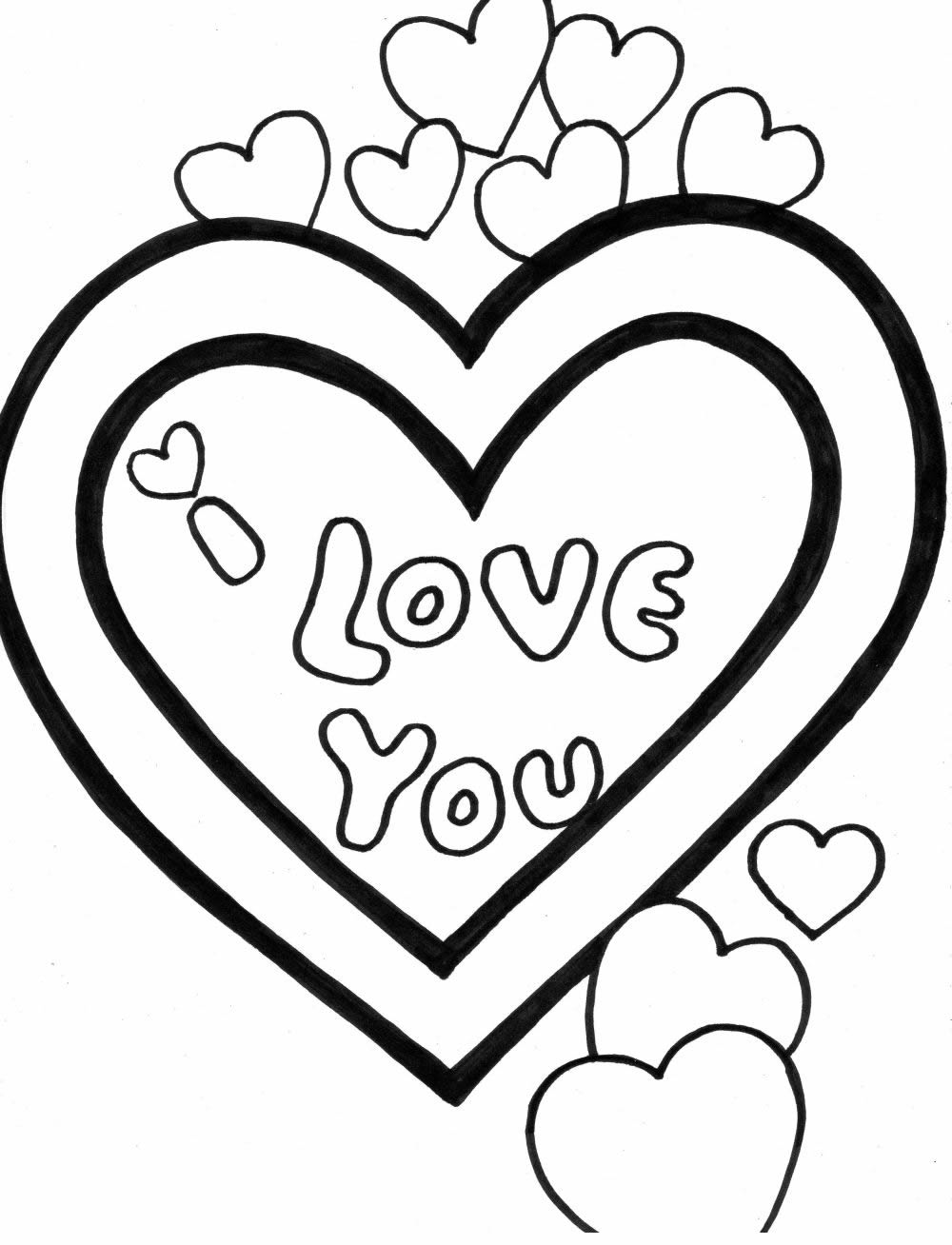 valentines coloring pages - photo #44