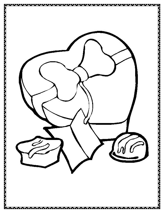 valentine coloring clipart - photo #37