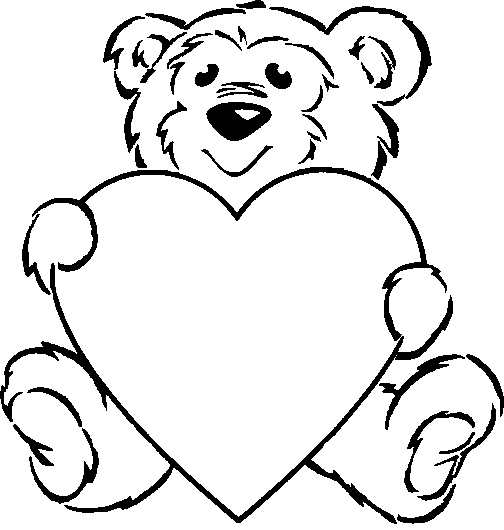 valentine coloring clipart - photo #43