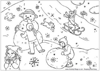 Winter Coloring Pages - 2018