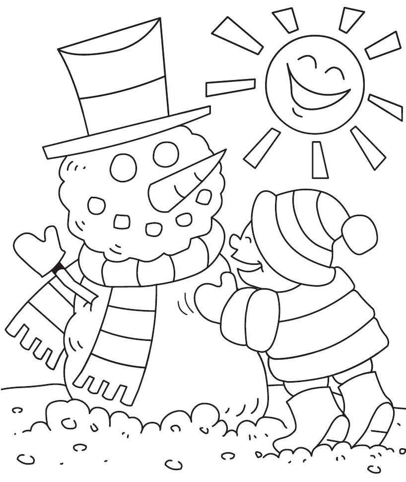Winter Coloring Pages 2018