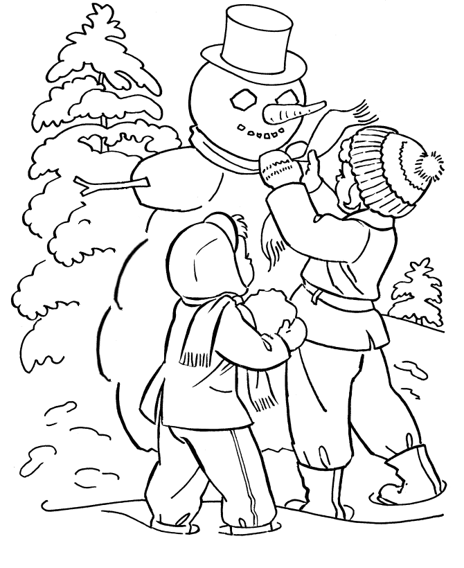 Winter Coloring Pages - 2018