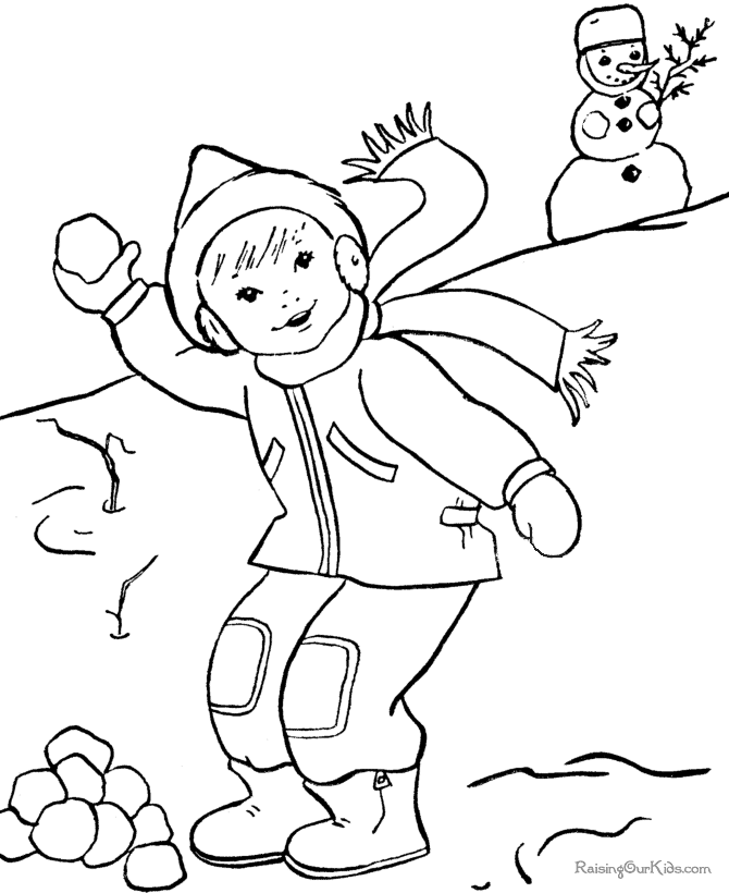 Winter Coloring Pages - 2018