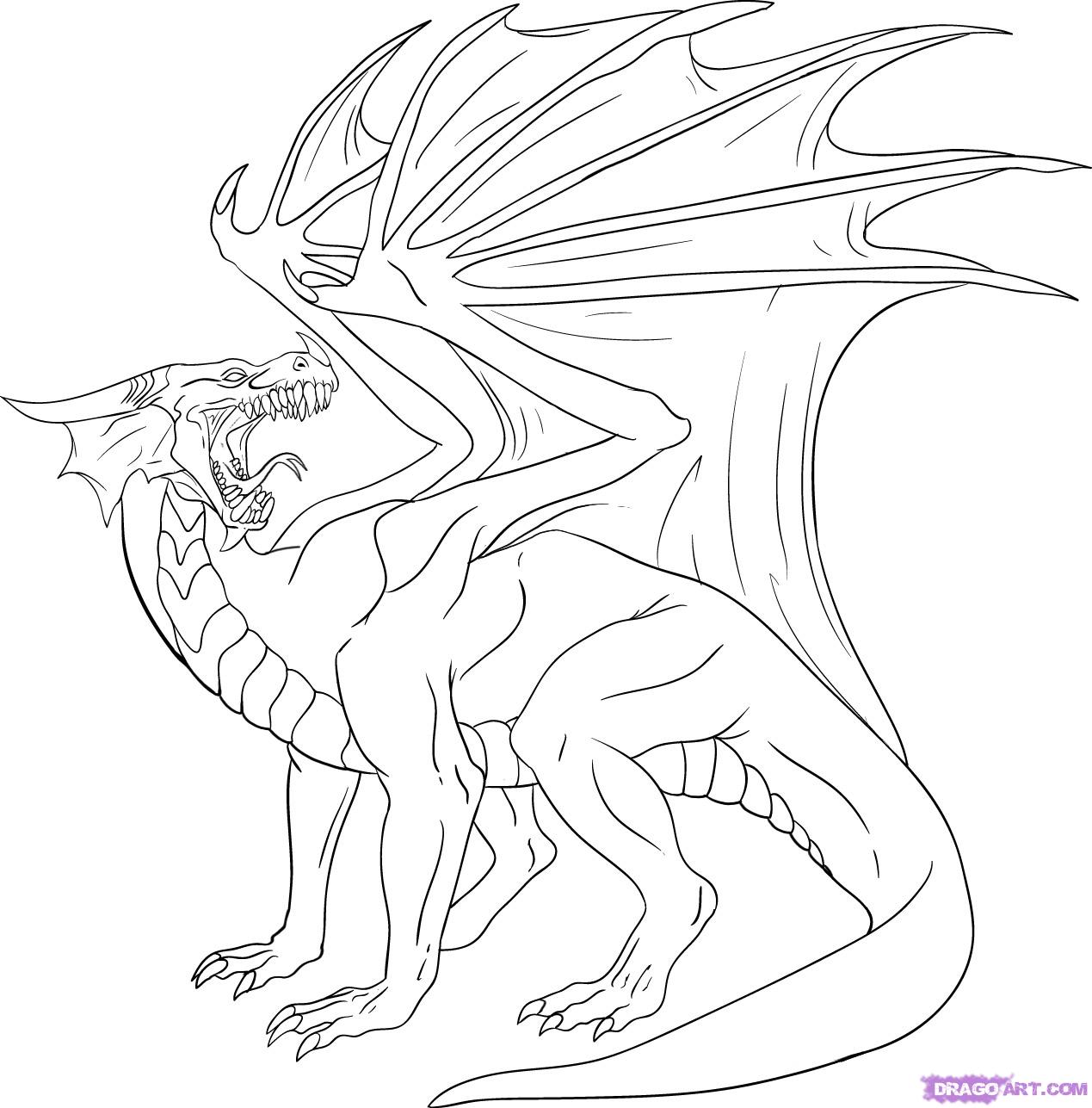 Dragon Images Free Coloring 7