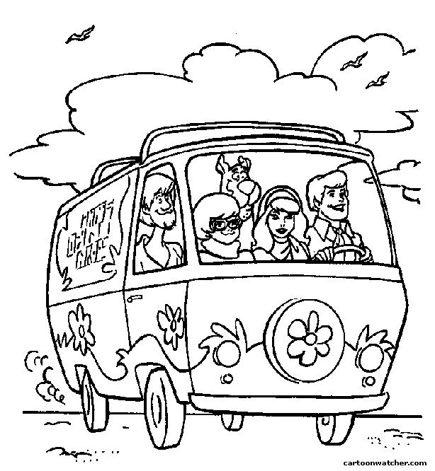 Scooby Doo Thanksgiving Coloring Pages 3