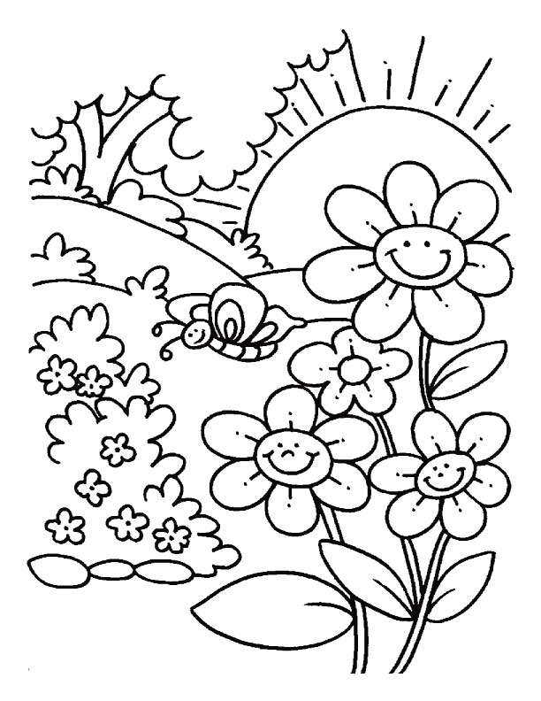 Spring Coloring Pageses 4