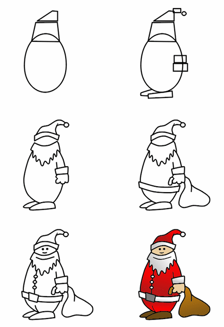 How to Draw Santa - Best, Cool, Funny