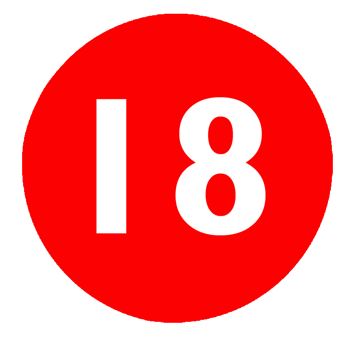 18 Значок. Картинки 18 +. Цифра 18. Знак 18 на прозрачном фоне.