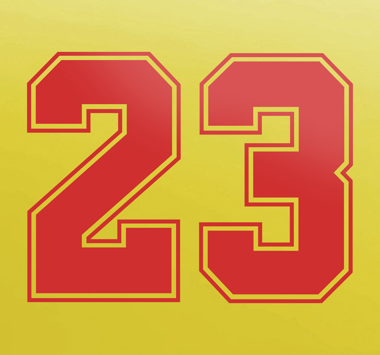 number 23 in a circle classic round sticker | Zazzle.com