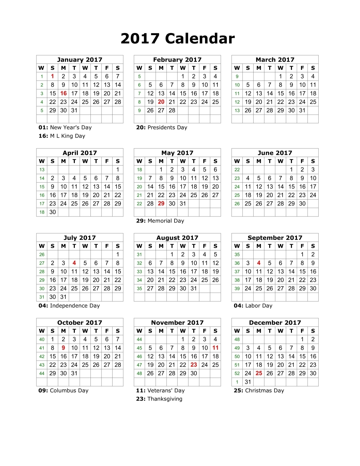 2017 Calendar Printable 2017 Calendar Brown 001 Owguby