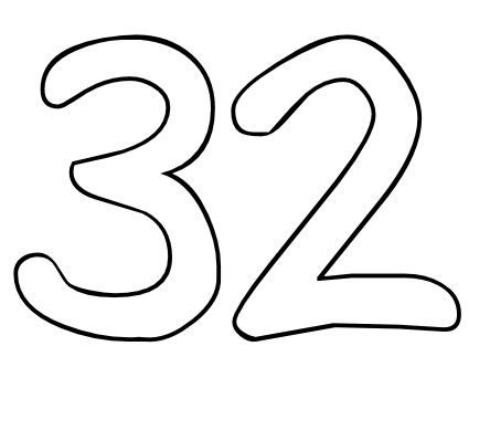 32 цифра картинка