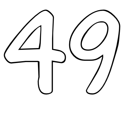 Цифра 49 картинка