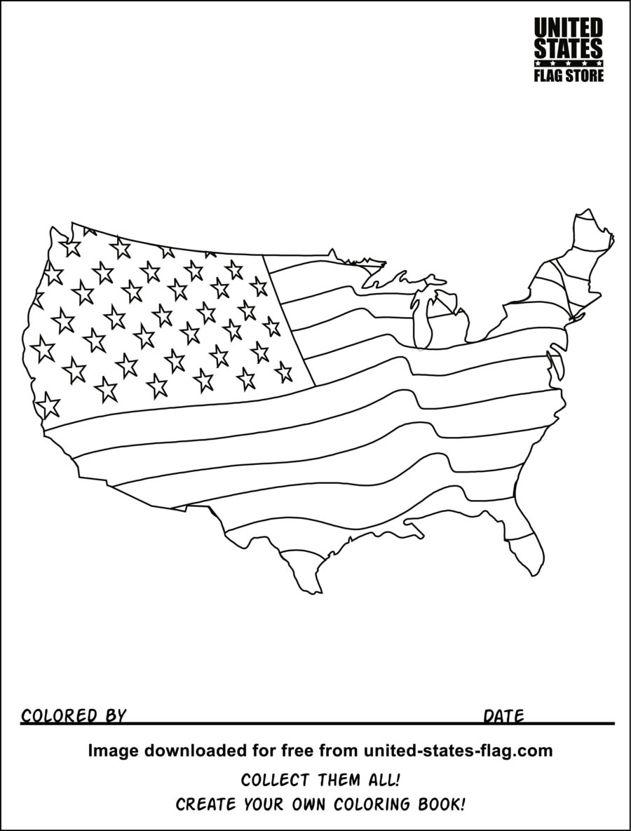 American Flag Coloring Pages 2018 Dr Odd