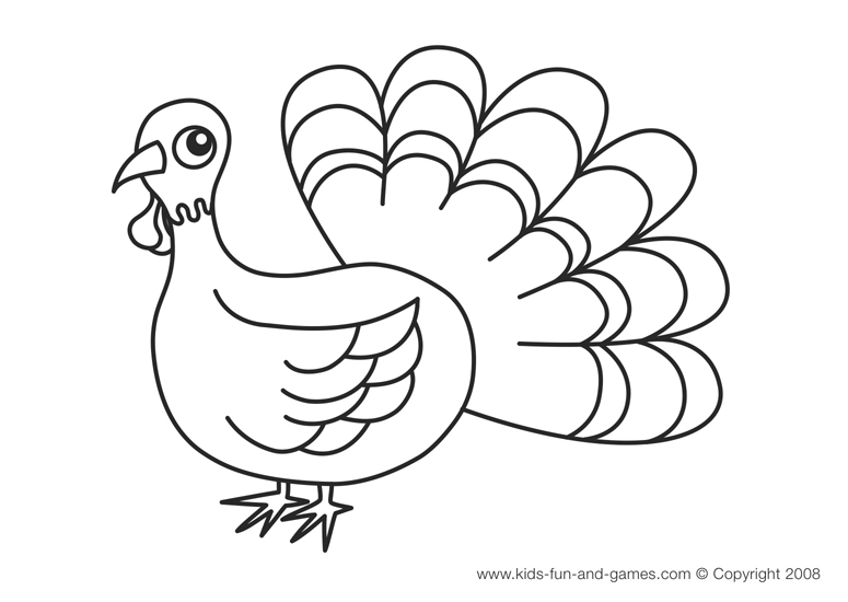 kid coloring pages thanksgiving printable - photo #19