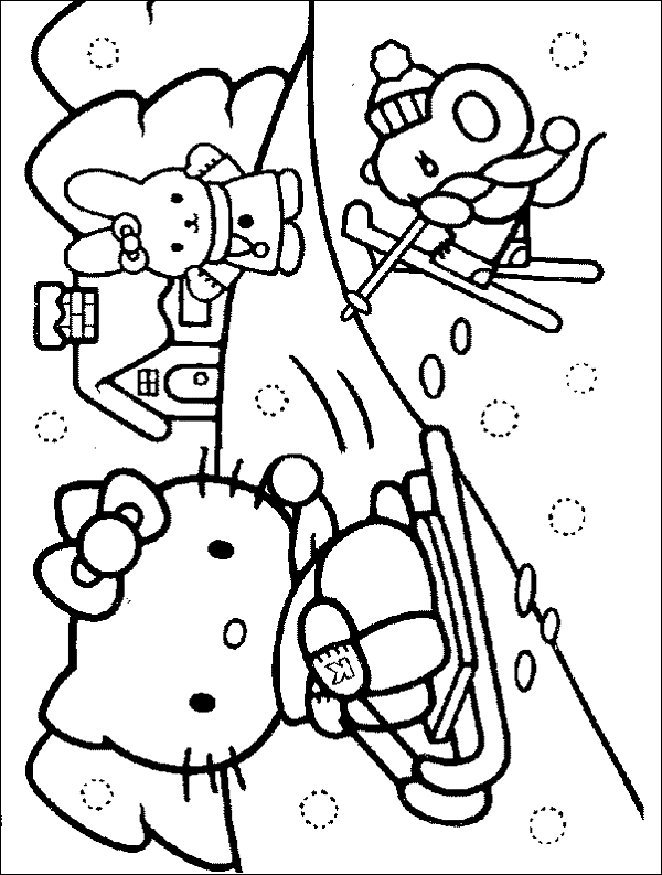 Free Coloring Worksheets Winter 4